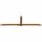 Ekena Millwork Eugene Rough Sawn Timber Gable Bracket, Western Red Cedar, 96"W x 28"H x 2"D x 4"F, 7/12 Pitch GBW096X28X0204EUG00RWR - alternate 5